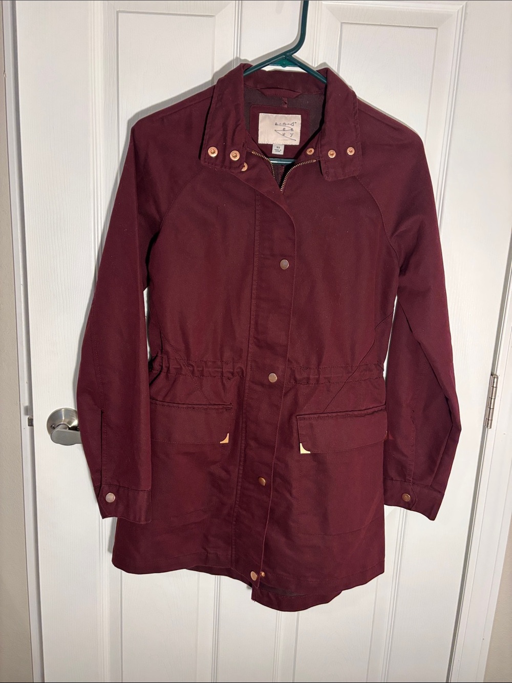 A new day coat/jacket minimum wear good used condition XS plum color